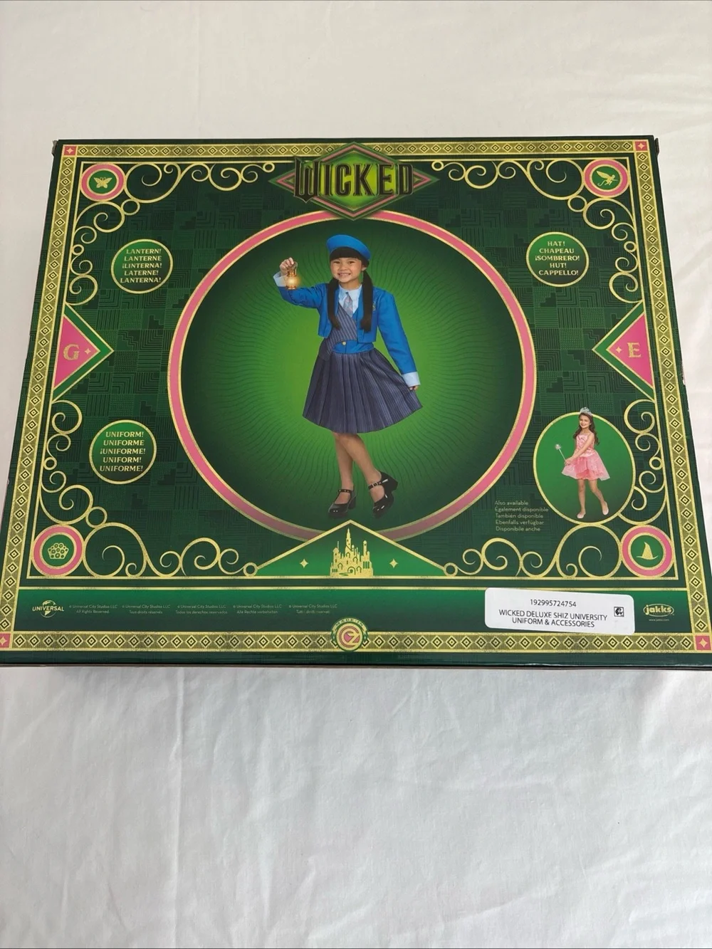 Wicked Girls' Blue Costume Outfit with Accessories SHIZ Uniform Sz 4-6x